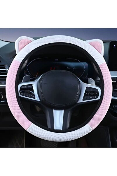 STEELVA Geçirmeli Direksiyon Kılıfı Zarif Kulak Tasarımı Ter Emici Nefes Alab...