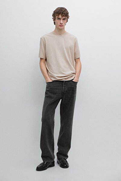 Massimo Dutti Pamuklu kısa kollu t-shirt