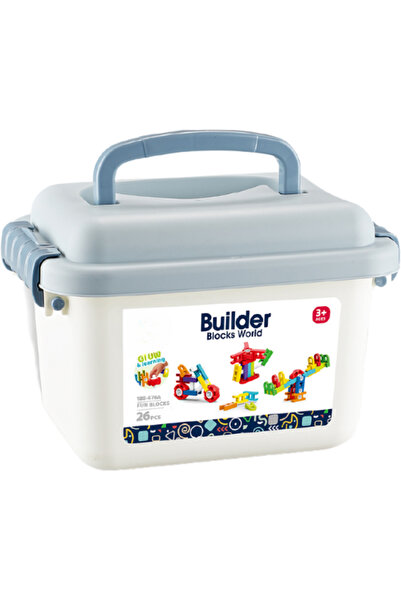 Bufnitel Set de constructie STEAM in cutiuta - Fun Blocks (26 piese)