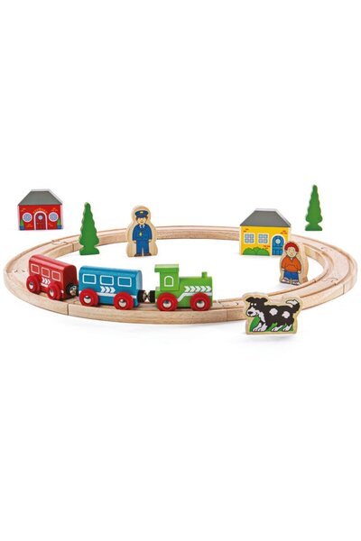 BIGJIGS Toys Primul meu tren - set