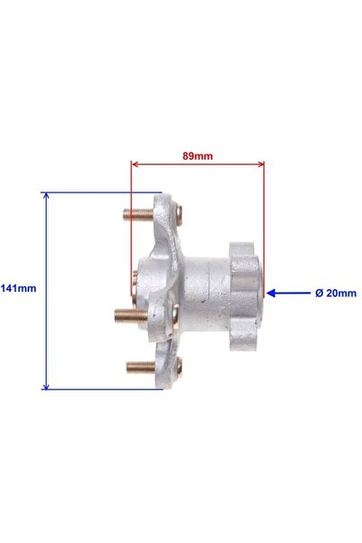 WM Butuc roată față ATV 250 STXE