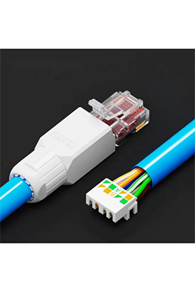 zola Unshielded RJ45 plug, for CAT6 cables, UTP, 23-26 AWG, transfer speed 10 Gb/s