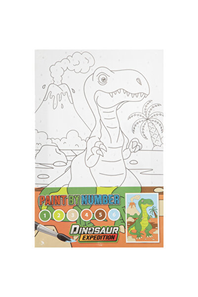 GRAFİX Tablou pictez pe numere - Dinozaur vesel