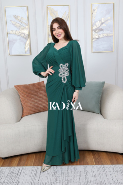 kadina Rose Dress with Shiny Gems