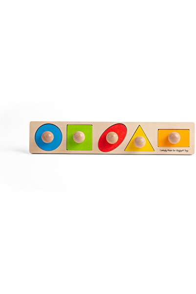 BIGJIGS Toys Wooden board - Match the shapes