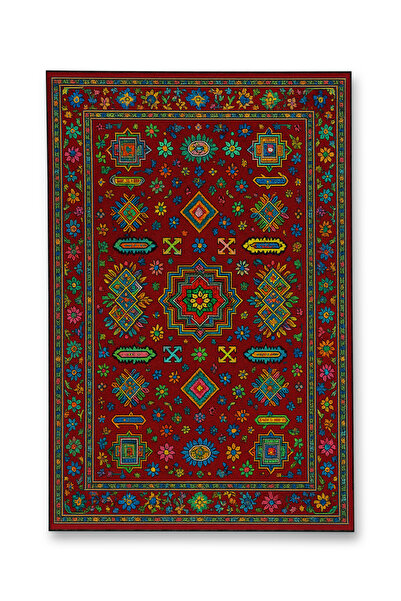 Rugs Modern Halı MOSSO Παραδοσιακό Θεματικό Σχέδιο Υφαντό Χαλί με Βάση Vintag...