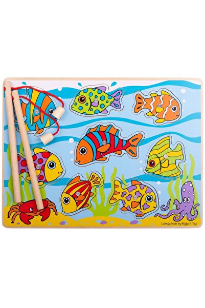BIGJIGS Toys Magnetic puzzle - the happy fish