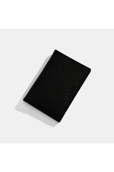 Desa Men's Black Leather Wallet