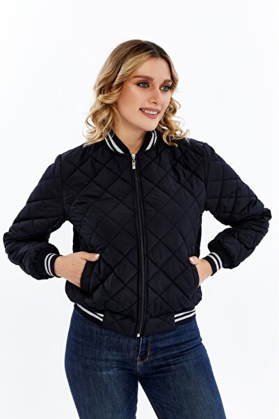 Jamila Kapitone Bomber Crop Kadın Ceket