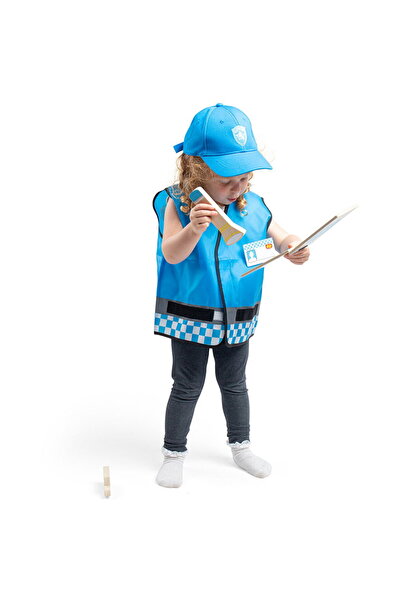 BIGJIGS Toys Policeman costume and accessories set for children