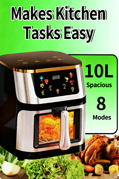 OEM Removable Non-Stick Basket : Easy to clean and prevents food from sticking.