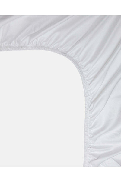 REDTAG White Plain Fitted Sheet (Single Size)