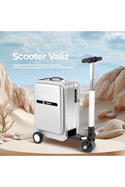 Telmei Uno Binilebilir Bavul Akıllı Scooter Valiz