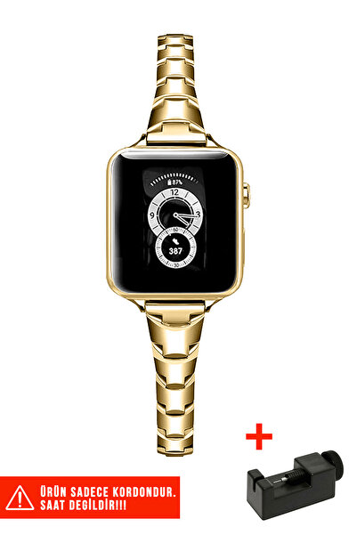 Nezih Case Slim Metal Band Compatible with Apple Watch Series 2/3/4/5/6/7/8/9/Se 38mm 40mm 41mm and Series 10/11 42mm