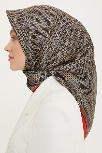 Armine 100% Twill Silk Scarf 8733D (t) (Nostalji̇)-40