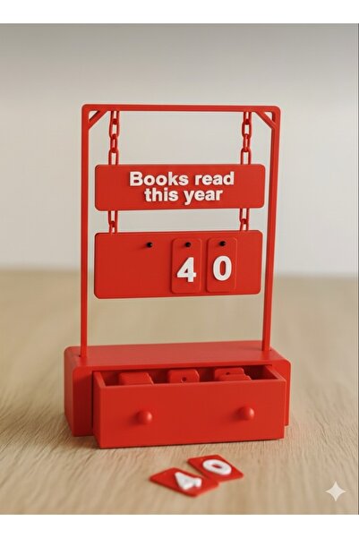 Gift Studio Kitap Okuma Sayacı - Kitaplık Aksesuar - Kitap Okuma Motivasyon