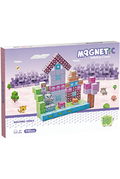 Bufnitel Cuburi magnetice - Universul printeselor 110 piese (2 cm)
