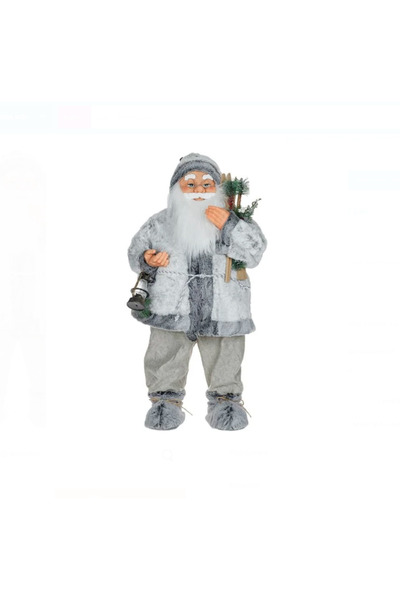 OEM Figurina Decorativa de Craciun Sanie cu Mos Craciun Muzica & LED 45cm