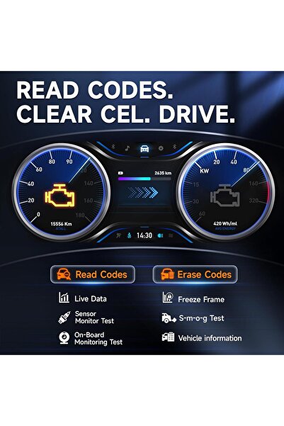 Foxwell جهاز فحص البطارية وتشخيص الأعطال NT301 Plus 2 في 1