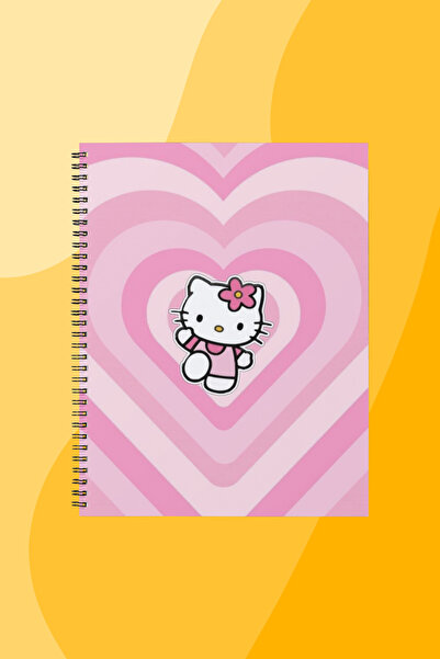 SEKİZELLİİKİ HELLO KİTTY -BASKILI TASARIM DEFTER