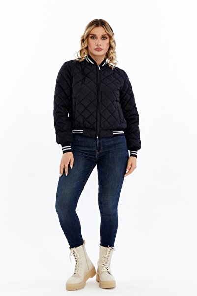 Jamila Kapitone Bomber Crop Kadın Ceket