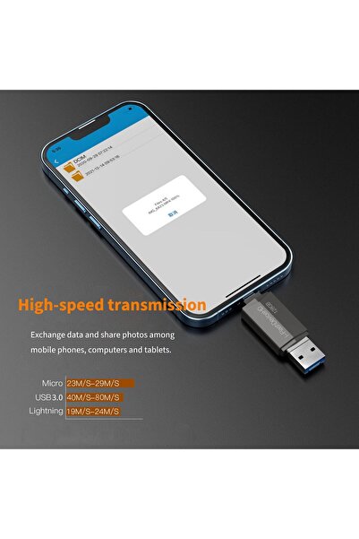 Generic Weiruixin Apple MFi Certified 128GB Lightning to USB 3.0 Flash Drive