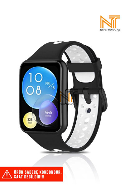 Nezih Case Huawei Watch Fit 2 Uyumlu A+ Kalite Delikli Nike Spor Jel Silikon ...