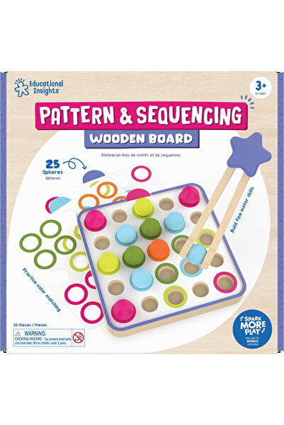 Educational Insights Joc din lemn - Modele si secvente