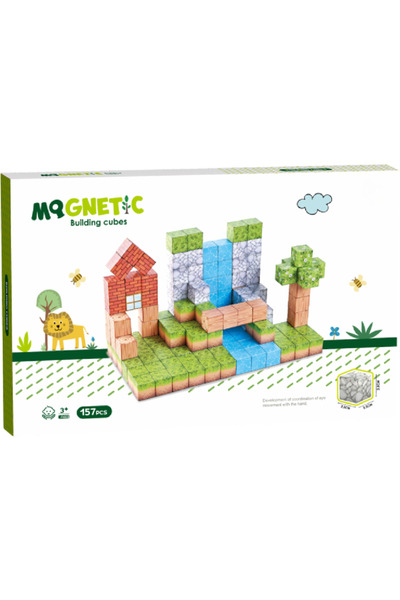 Bufnitel Magnetic cubes - In nature 157 pieces (2.5 cm)