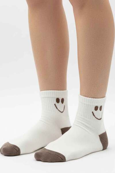 BENİSA ÇORAP Women's Towel Half Socks 6-Pack