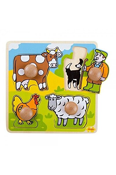 BIGJIGS Toys My first puzzle - 4 domestic animals