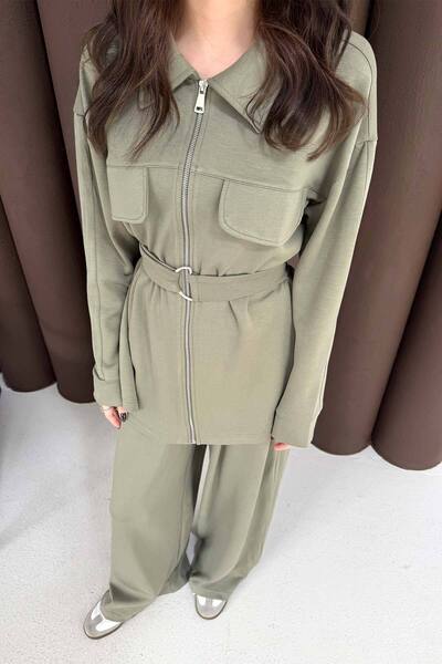 Melike Tatar Belted Modal Suit 3-4006