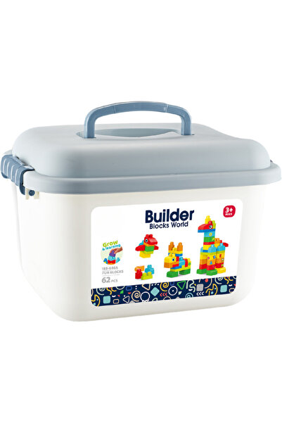 Bufnitel Set de constructie in cutie - Animalute (62 piese)