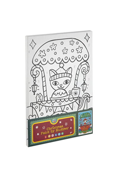 Moxy Set pictura pe numere - Pisicuta de Craciun