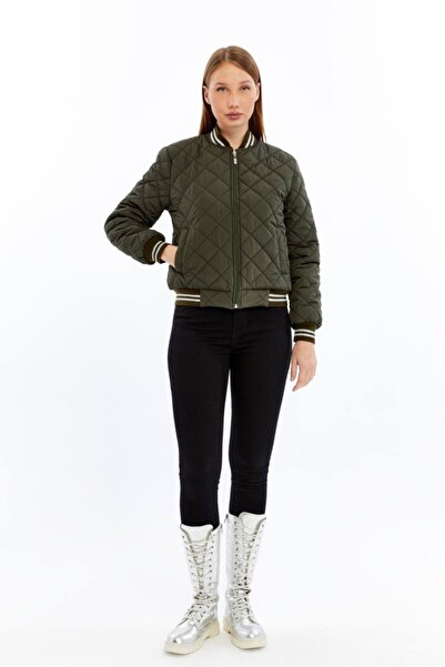 Jamila Kapitone Bomber Crop Kadın Ceket