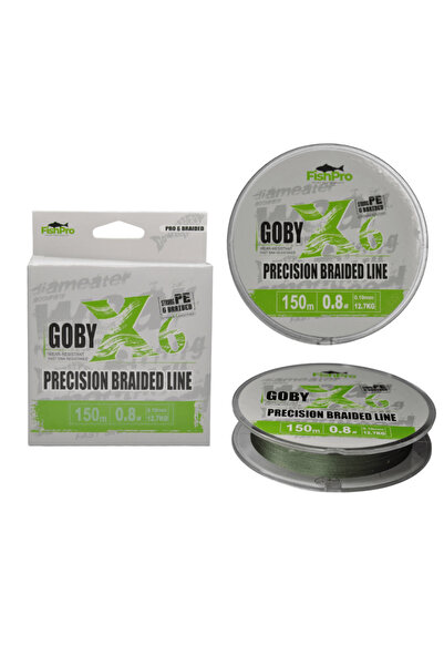 Fish Pro FishPro Goby 150m X6 Dark Green İp Misina