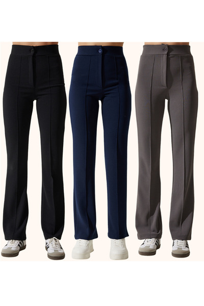 Patreon 3-Piece High Waist Shaping / Sculpting Wide Leg Palazzo Pants