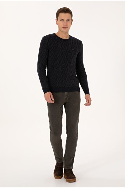 U.S. Polo Assn. U.S Polo Assn Slim Fit 100% Cotton Crew Neck Knitwear Sweater