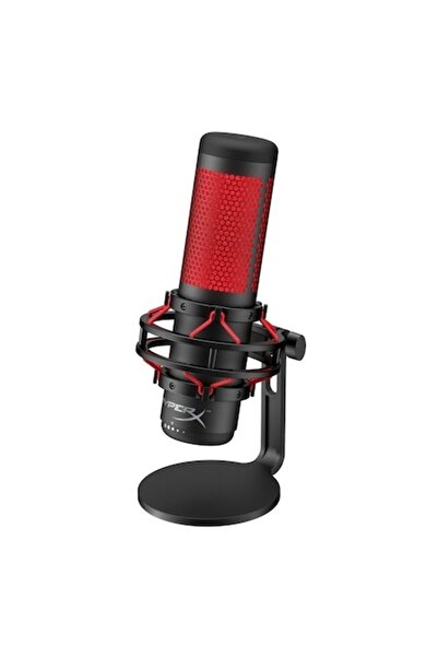 HyperX QuadCast USB Microphone - Stereo/Omni/Cardioid/Bidirectional, Tap-to-Mute LED