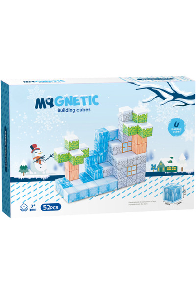 Bufnitel Magnetic cubes - Winter 52 pieces (2.5 cm)