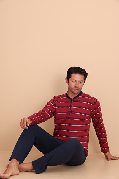 Redline Brink Regular Red Men's Long Sleeve Pajama Set