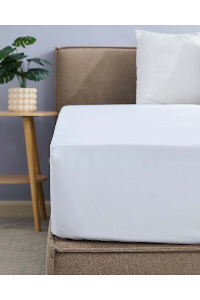 REDTAG White Fitted Sheet (Single Size)