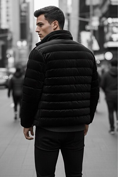 Oksit Burnyy Shiny Nova Fabric ψηλός λαιμός εφαρμοστό Φουσκωτό ανδρικό παλτό