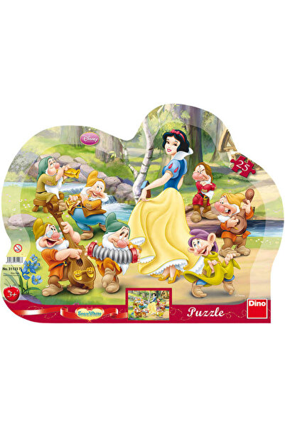 Dino Puzzle cu rama - Alba ca Zapada (25 piese)