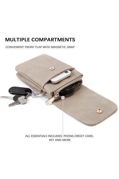 BOSTANTEN Vegan Leather Small Crossbody Bag for Women