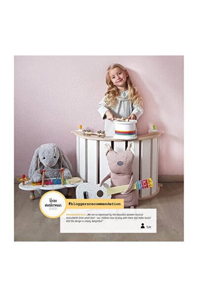 Small Foot Wooden Xylophone FSC® – Colored, with Sheet Music and Mallet, 26 cm