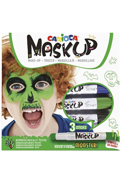 CARIOCA Halloween Mask-Up Monster Face Painting Set, 3 pcs/set