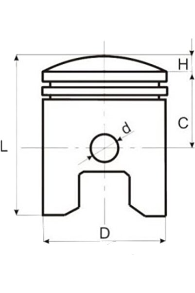 WM Piston motocicletă încrucișat, ATV Loncin 250cc, 65.4mm