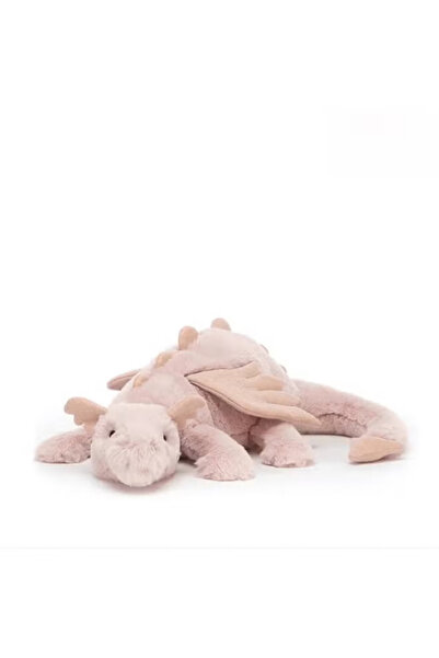Jellycat plush toy pink dragon lap doll decoration