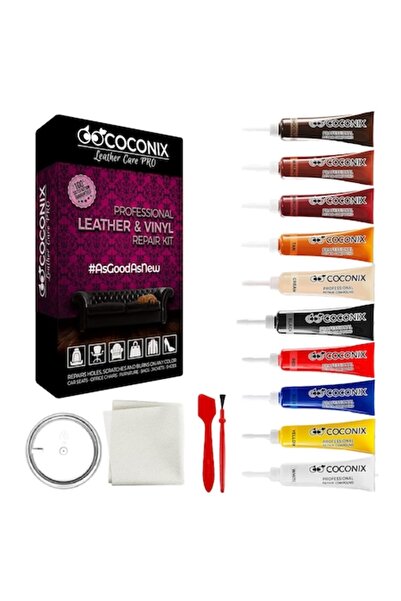 Coconix leather repair and restoration kit for car upholstery, sofas, jackets...